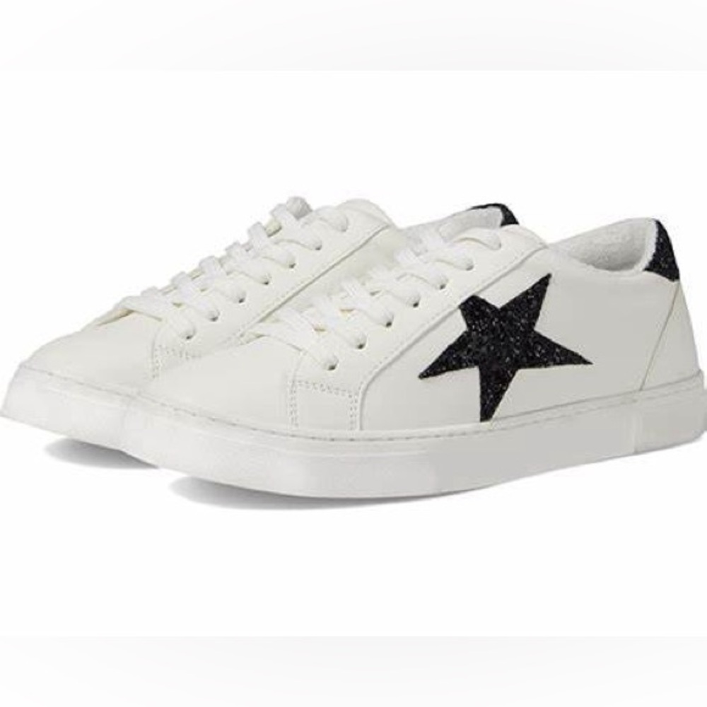 Steve Madden White Sneakers with Black Star
